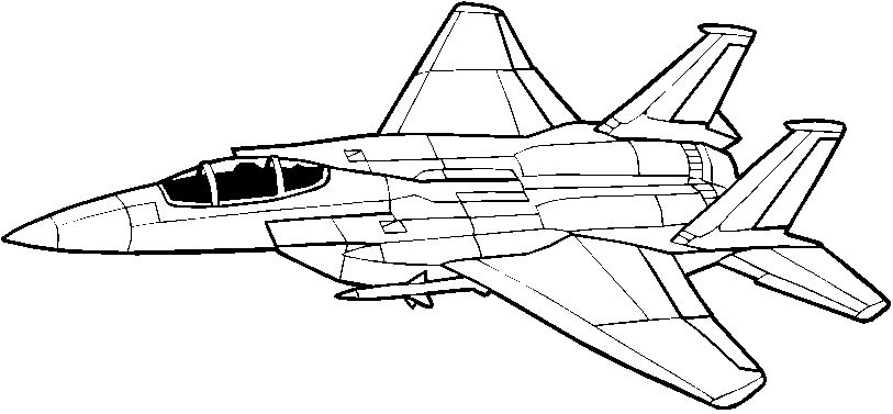 ぬりえページ: 軍用機 (交通機関) #141038 - 無料の印刷可能なぬりえページ