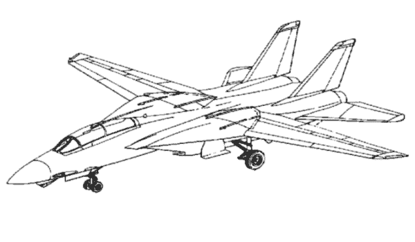 ぬりえページ: 軍用機 (交通機関) #141046 - 無料の印刷可能なぬりえページ