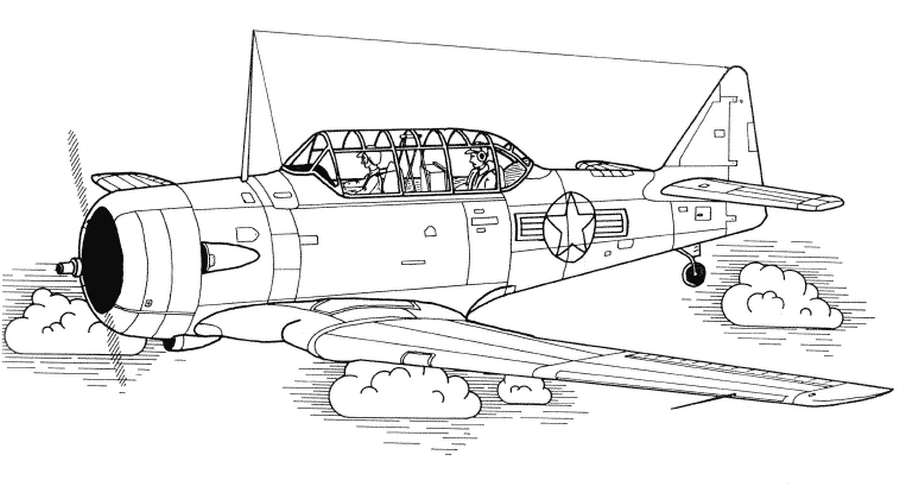 ぬりえページ: 軍用機 (交通機関) #141090 - 無料の印刷可能なぬりえページ