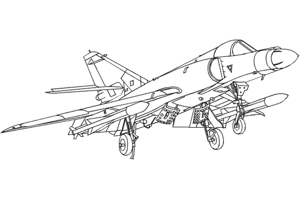 ぬりえページ: 軍用機 (交通機関) #141093 - 無料の印刷可能なぬりえページ
