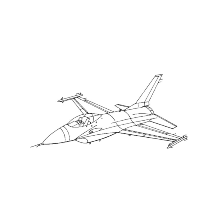 ぬりえページ: 軍用機 (交通機関) #141129 - 無料の印刷可能なぬりえページ