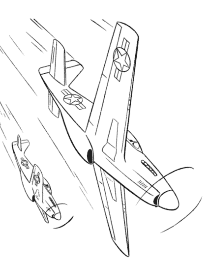ぬりえページ: 軍用機 (交通機関) #141249 - 無料の印刷可能なぬりえページ