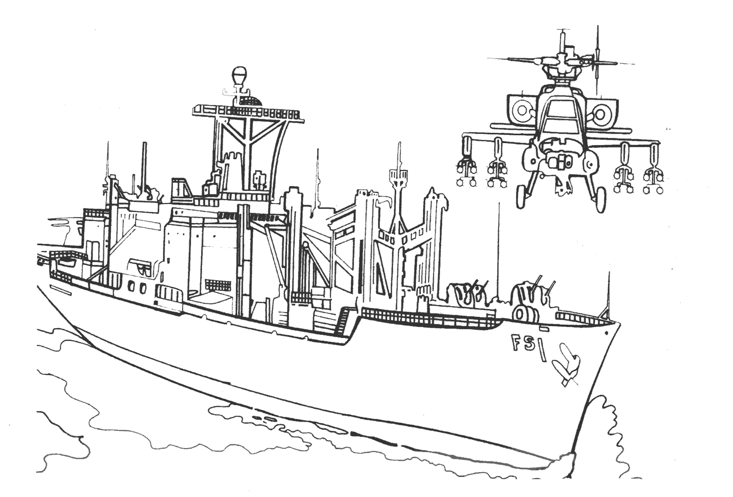 ぬりえページ: 軍艦 (交通機関) #138652 - 無料の印刷可能なぬりえページ