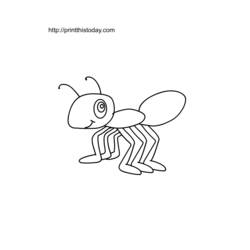 ぬりえページ: 蟻 (動物) #6938 - 無料の印刷可能なぬりえページ