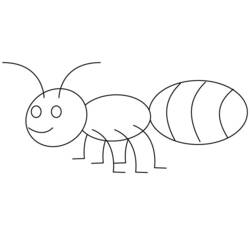 ぬりえページ: 蟻 (動物) #6941 - 無料の印刷可能なぬりえページ