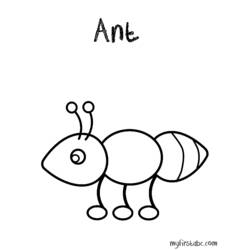 ぬりえページ: 蟻 (動物) #6958 - 無料の印刷可能なぬりえページ