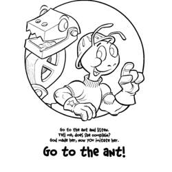 ぬりえページ: 蟻 (動物) #7005 - 無料の印刷可能なぬりえページ