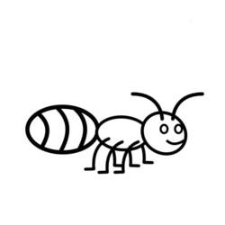 ぬりえページ: 蟻 (動物) #7077 - 無料の印刷可能なぬりえページ