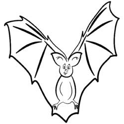 ぬりえページ: コウモリ (動物) #2007 - 無料の印刷可能なぬりえページ