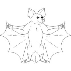ぬりえページ: コウモリ (動物) #2026 - 無料の印刷可能なぬりえページ