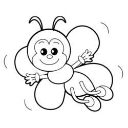 ぬりえページ: 蜂 (動物) #103 - 無料の印刷可能なぬりえページ