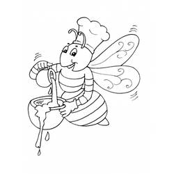 ぬりえページ: 蜂 (動物) #105 - 無料の印刷可能なぬりえページ