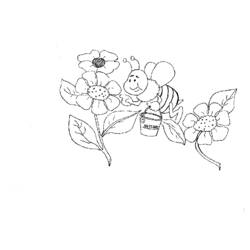 ぬりえページ: 蜂 (動物) #110 - 無料の印刷可能なぬりえページ