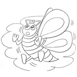 ぬりえページ: 蜂 (動物) #131 - 無料の印刷可能なぬりえページ