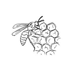 ぬりえページ: 蜂 (動物) #142 - 無料の印刷可能なぬりえページ