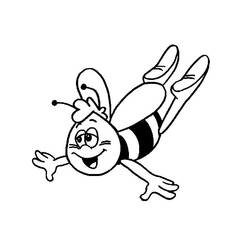 ぬりえページ: 蜂 (動物) #80 - 無料の印刷可能なぬりえページ