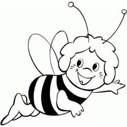 ぬりえページ: 蜂 (動物) #89 - 無料の印刷可能なぬりえページ