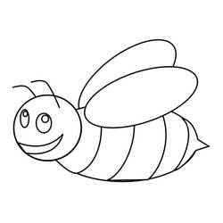 ぬりえ: 蜂 - 無料の印刷可能なぬりえページ
