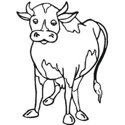 ぬりえページ: 牛肉 (動物) #1344 - 無料の印刷可能なぬりえページ