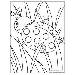 ぬりえページ: てんとう虫 (動物) #3392 - 無料の印刷可能なぬりえページ