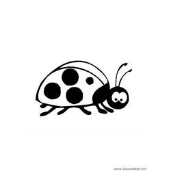 ぬりえページ: てんとう虫 (動物) #3393 - 無料の印刷可能なぬりえページ