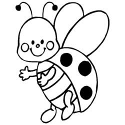 ぬりえページ: てんとう虫 (動物) #3401 - 無料の印刷可能なぬりえページ