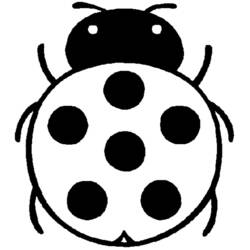 ぬりえページ: てんとう虫 (動物) #3411 - 無料の印刷可能なぬりえページ