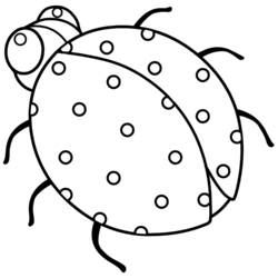 ぬりえページ: てんとう虫 (動物) #3422 - 無料の印刷可能なぬりえページ