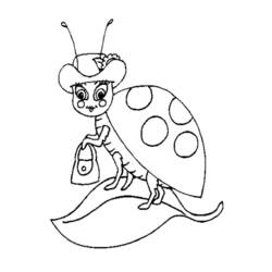 ぬりえページ: てんとう虫 (動物) #3446 - 無料の印刷可能なぬりえページ