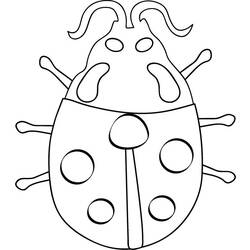 ぬりえページ: てんとう虫 (動物) #3450 - 無料の印刷可能なぬりえページ