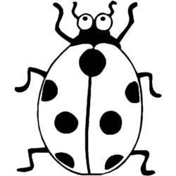 ぬりえページ: てんとう虫 (動物) #3460 - 無料の印刷可能なぬりえページ