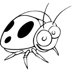 ぬりえページ: てんとう虫 (動物) #3461 - 無料の印刷可能なぬりえページ