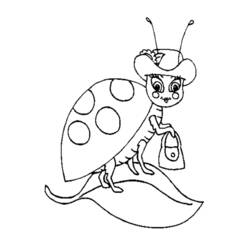ぬりえページ: てんとう虫 (動物) #3478 - 無料の印刷可能なぬりえページ