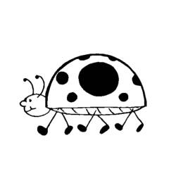ぬりえページ: てんとう虫 (動物) #3479 - 無料の印刷可能なぬりえページ