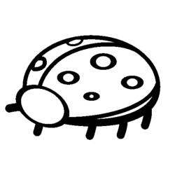 ぬりえページ: てんとう虫 (動物) #3482 - 無料の印刷可能なぬりえページ