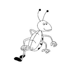 ぬりえページ: てんとう虫 (動物) #3488 - 無料の印刷可能なぬりえページ