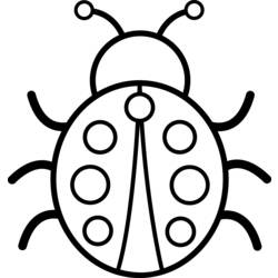 ぬりえページ: てんとう虫 (動物) #3540 - 無料の印刷可能なぬりえページ