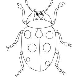 ぬりえページ: てんとう虫 (動物) #3580 - 無料の印刷可能なぬりえページ