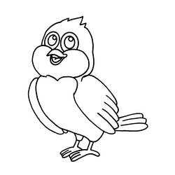 ぬりえページ: 鳥 (動物) #12069 - 無料の印刷可能なぬりえページ