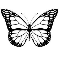 ぬりえページ: 蝶 (動物) #15662 - 無料の印刷可能なぬりえページ