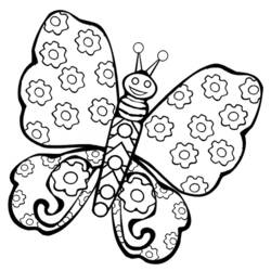 ぬりえページ: 蝶 (動物) #15690 - 無料の印刷可能なぬりえページ