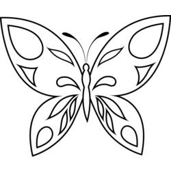 ぬりえページ: 蝶 (動物) #15696 - 無料の印刷可能なぬりえページ