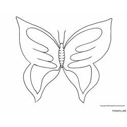 ぬりえページ: 蝶 (動物) #15738 - 無料の印刷可能なぬりえページ