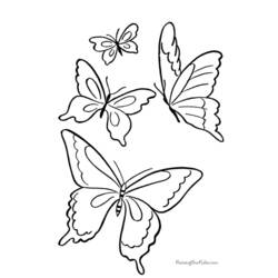 ぬりえページ: 蝶 (動物) #15747 - 無料の印刷可能なぬりえページ
