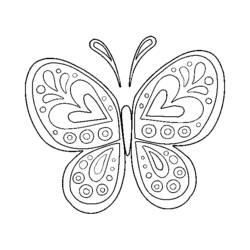 ぬりえページ: 蝶 (動物) #15778 - 無料の印刷可能なぬりえページ