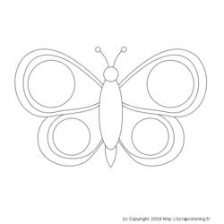 ぬりえページ: 蝶 (動物) #15784 - 無料の印刷可能なぬりえページ