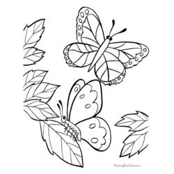ぬりえページ: 蝶 (動物) #15792 - 無料の印刷可能なぬりえページ