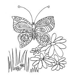 ぬりえページ: 蝶 (動物) #15832 - 無料の印刷可能なぬりえページ