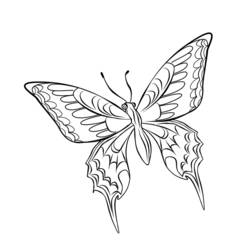 ぬりえページ: 蝶 (動物) #15846 - 無料の印刷可能なぬりえページ