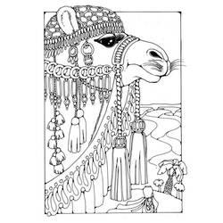 ぬりえページ: キャメル (動物) #1694 - 無料の印刷可能なぬりえページ